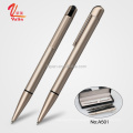 Matte black luxury vip gift metal ball pens with company name